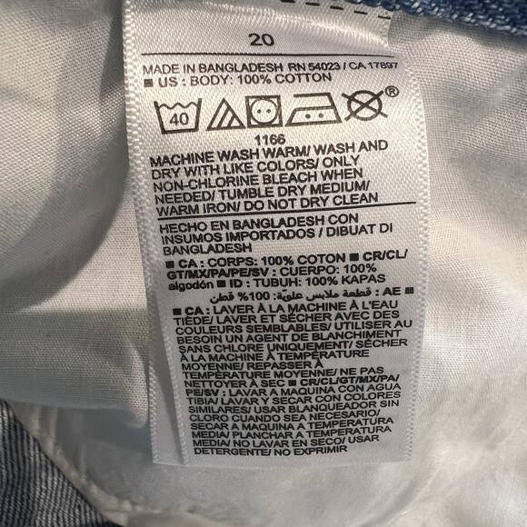 Old Navy Higher High Rise Sky Hi A Line Shorts Size 20 NEW Buttonfly 100% Cotton - Picture 7 of 8